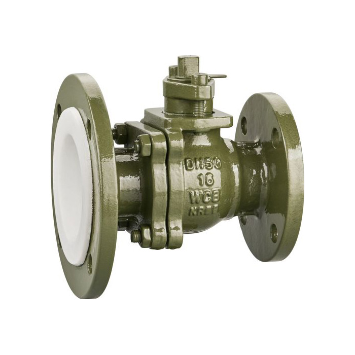 FQ41F4-16C放料襯氟球閥